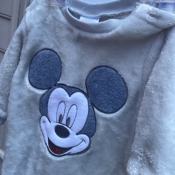 Mickey Mouse Plush Footie Sleeper Onesie Pajama Size 3/6 Months - Picture 12 of 12